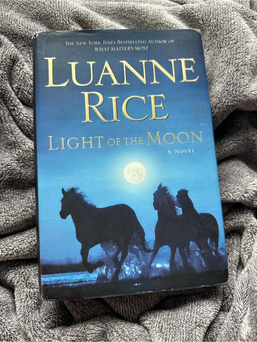 Light of the Moon - Blue Hardcover Novel
